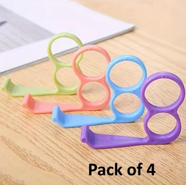 Mobile Phone Stand Ring Holder – Pack of 4 (Assorted Colors)