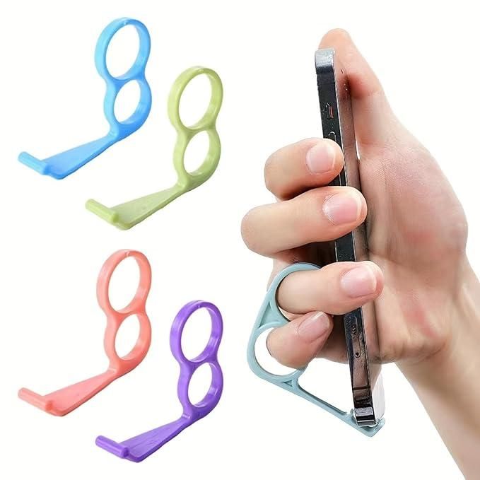 Mobile Phone Stand Ring Holder – Pack of 4 (Assorted Colors)