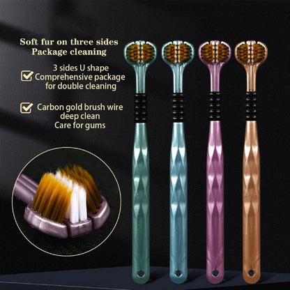 3-Sided Toothbrush – Pack of 4